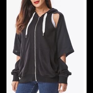 Cut out Black Hoodie
